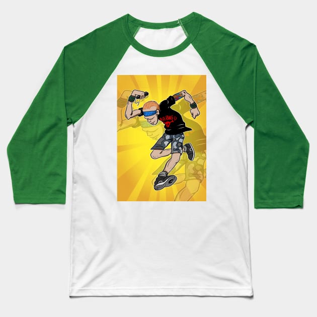 Perkle Jerk Baseball T-Shirt by silentrob668